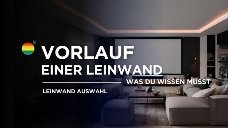 Was ist der Vorlauf einer Leinwand, Beamerleinwand Vorlauf
