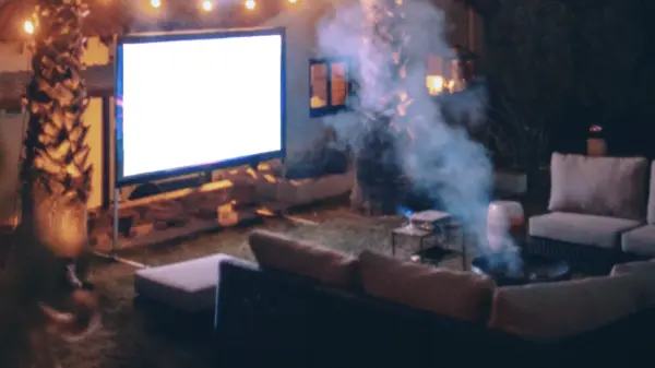 Mobile Rahmenleinwand für den Outdoor gebrauch