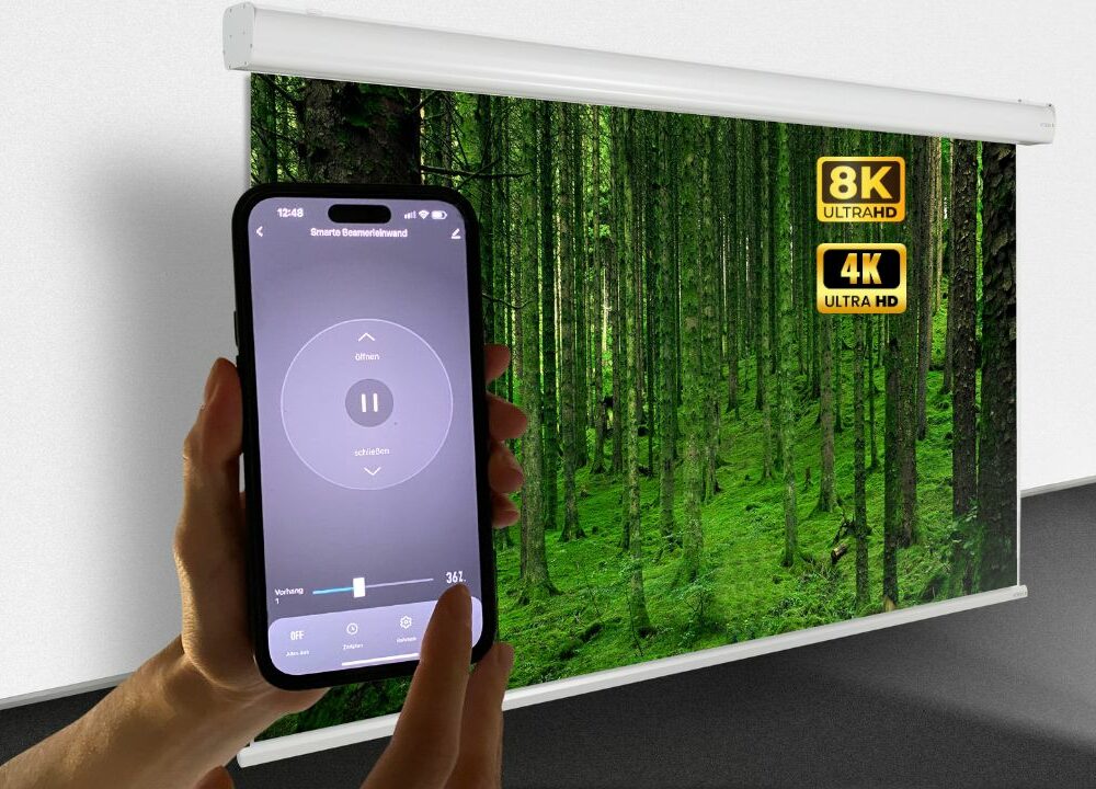 Smart Home Motorleinwand