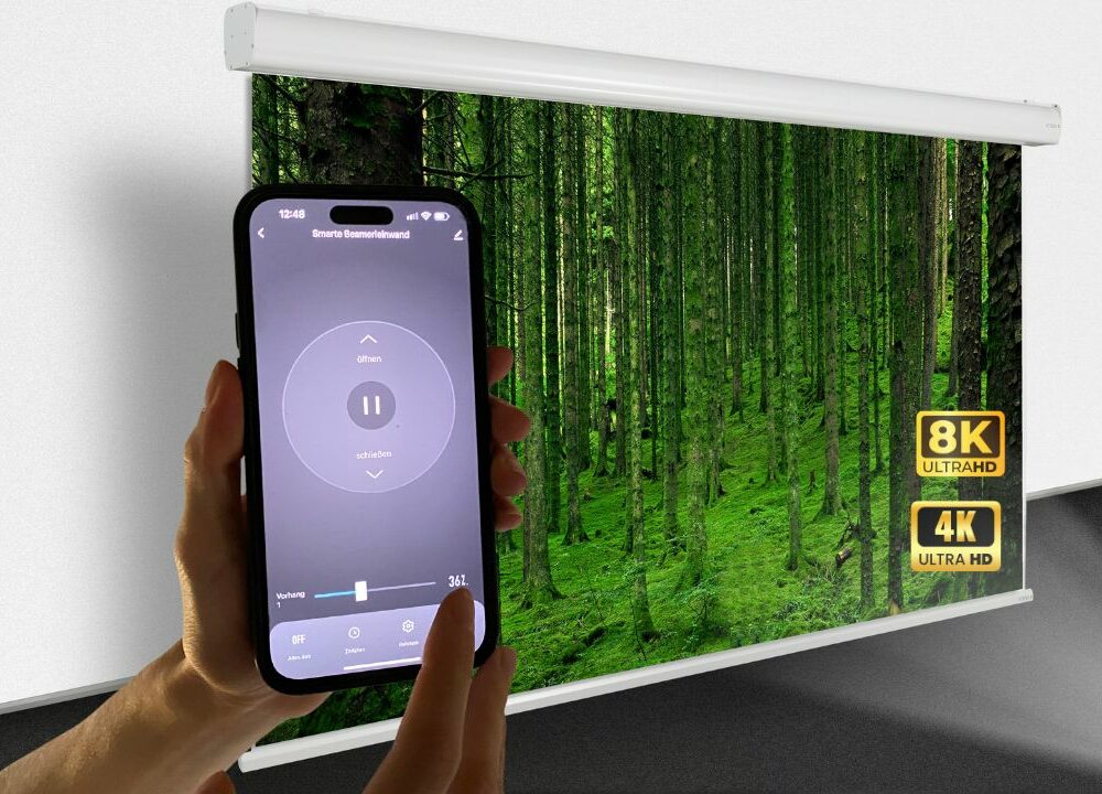 Smart Home Beamer Leinwand