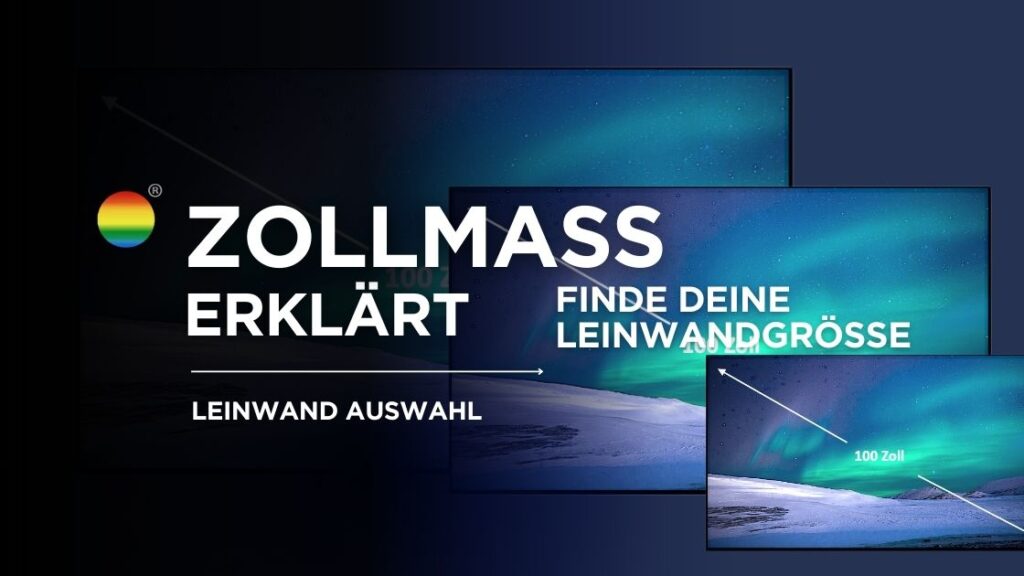 Zollmaß Beamerleinwand, Zollmaß Leinwand, Leinwand im Zollmaß, 100 Zoll Leinwand, 120 Zoll Leinwand