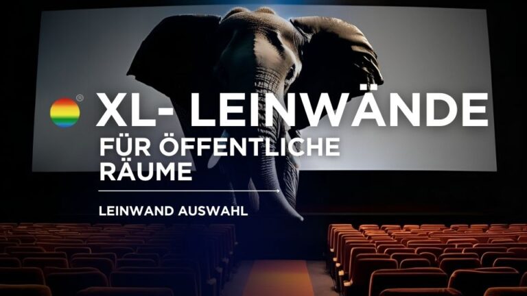 XL Beamerleinwand, Grossbeamerleinwand, Beamerleinwand 5 Meter, 6 Meter Motorleinwand, Kirche Beamerleinwand