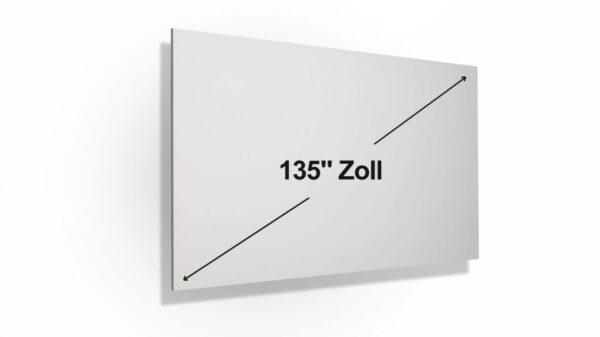 135 Zoll Rahmenleinwand ohne Rahmen, Ultra White, Stiers