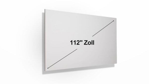 112 Zoll Rahmenleinwand ohne Rahmen, Ultra White, Stiers