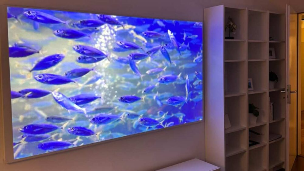 Unsichtbare Kinoleinwand, Stiers Rahmenleinwand