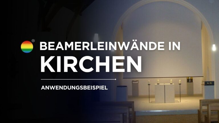 Beamerleinwand in Kirchen, Kirchen Beamerleinwand, Leinwand in Kirche