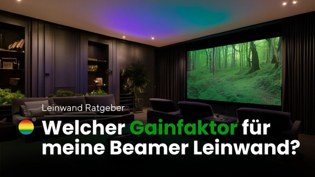 Beamer Leinwand Gain Faktor