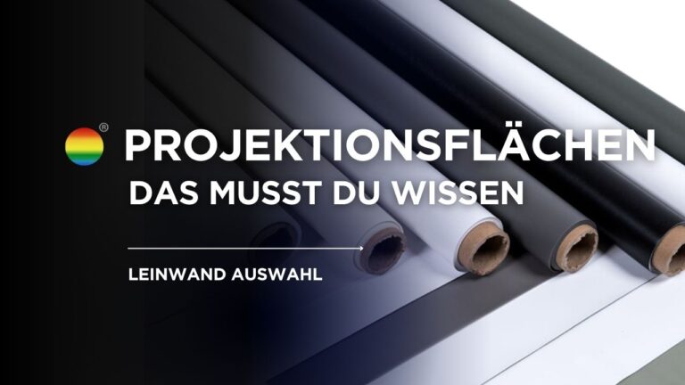 Beamerleinwand Projektionsflächen im Vergleich, Übersicht Leinwand Oberflächen
