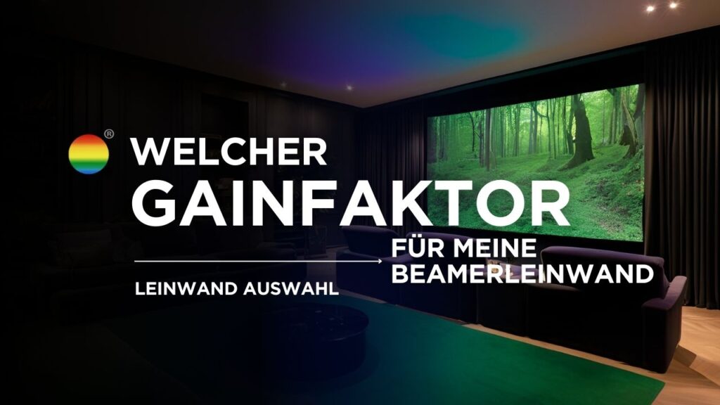 Beamer Leinwand Gain Faktor