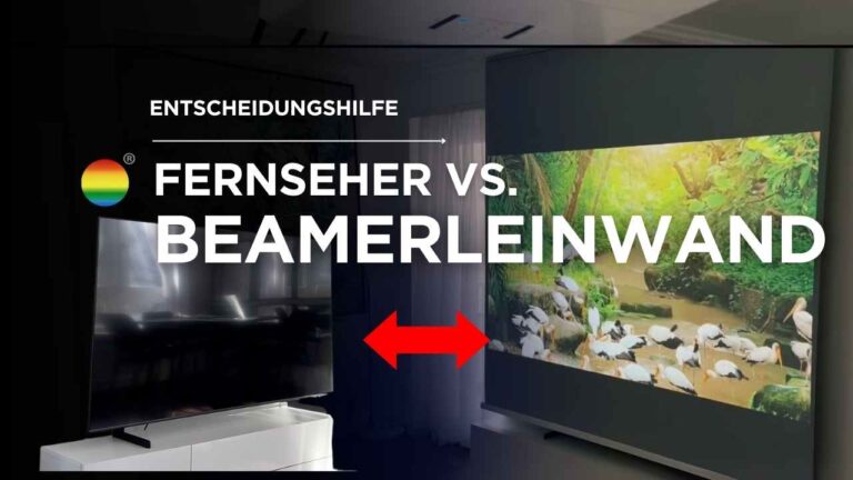 Fernseher oder Beamerleinwand
