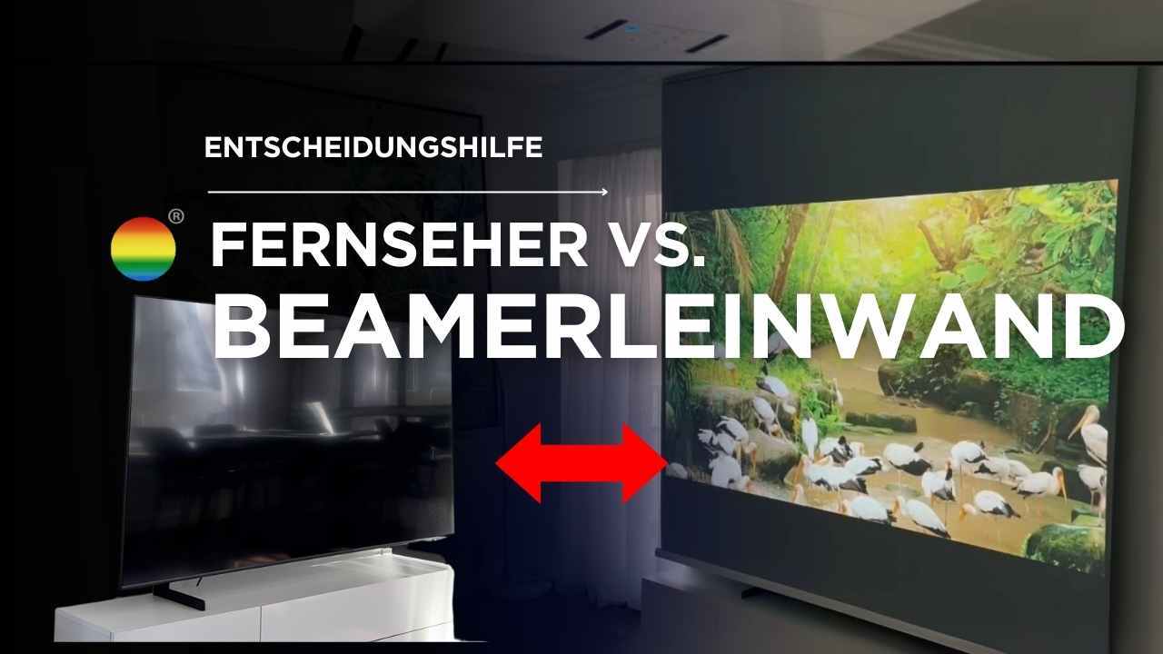 Fernseher oder Beamerleinwand