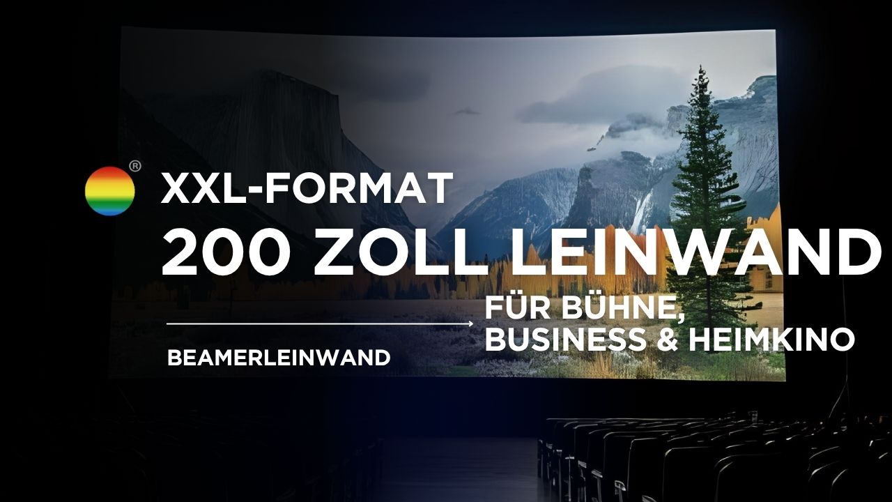 200 Zoll Leinwand – Das XXL-Format für Bühne, Business & Heimkino - Stiers