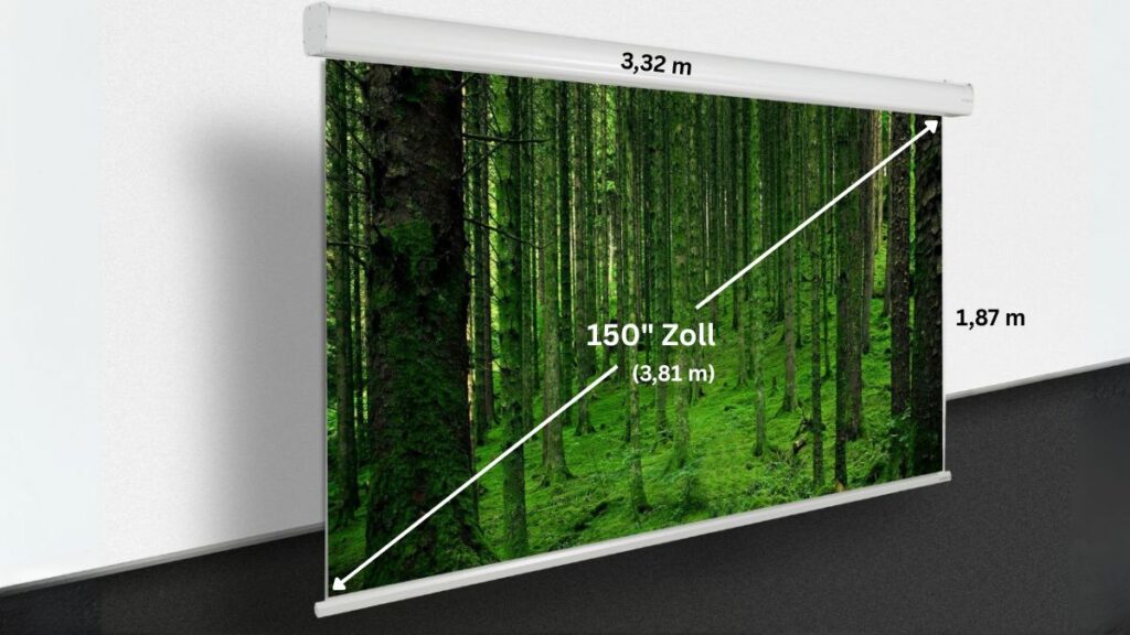 150 Zoll Leinwand – maximale Bildgröße für echtes Kinoerlebnis - Stiers