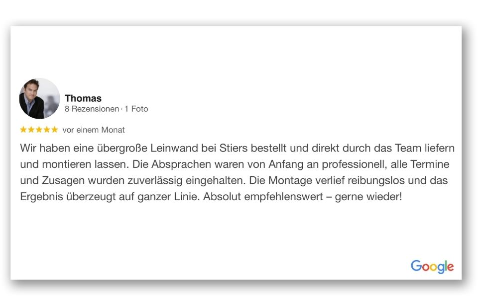 Gro&szlig;leinwand XXL von Stiers GmbH &ndash; beeindruckende Bildfl&auml;che