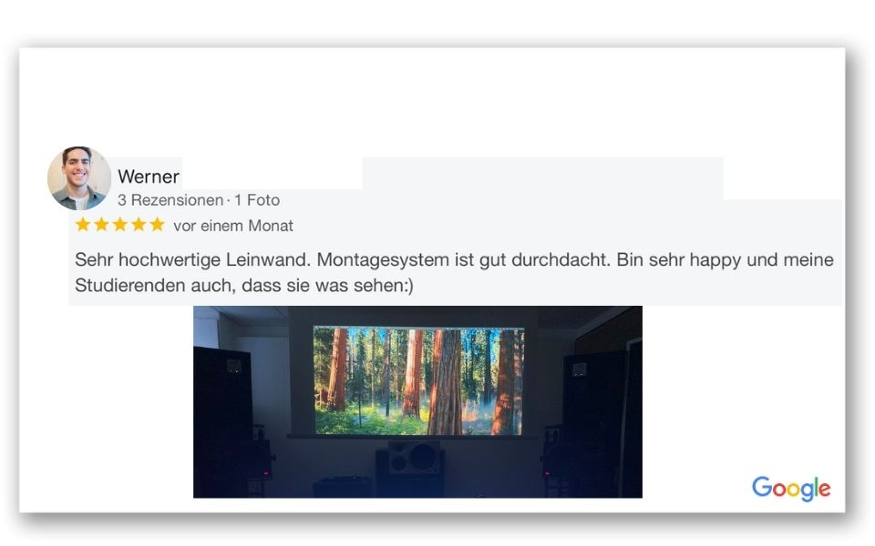Professionelle Motorleinwand für Konferenzraum – Stiers GmbH