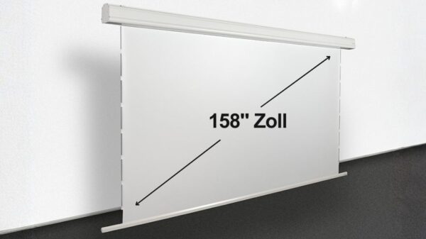 Zollmaß Tension Leinwand 350 x 196 cm (158 Zoll) für Heimkino und Präsentationen