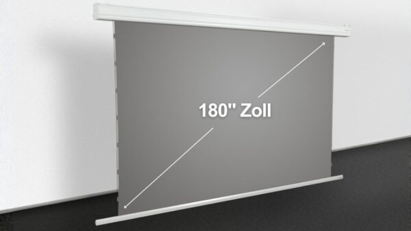 Zollmaß Tension Leinwand 400 x 221 cm (180 Zoll) für Heimkino und Präsentationen